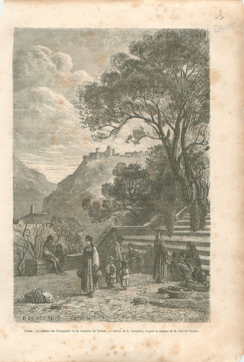 Fiume Rijeka Frangipani Castle 1876.JPG