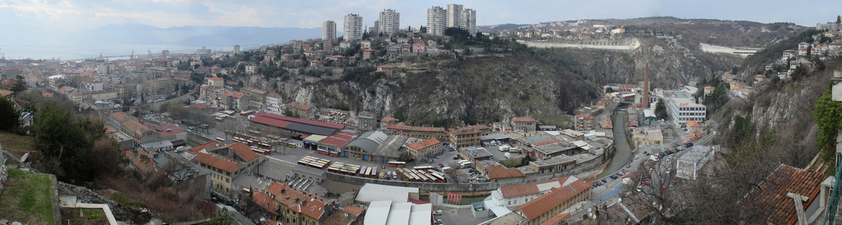 Panorama  Kozala kanjon Rječine 2010..jpg